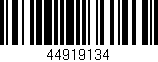 Código de barras (EAN, GTIN, SKU, ISBN): '44919134'