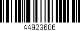 Código de barras (EAN, GTIN, SKU, ISBN): '44923606'