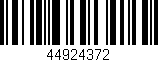 Código de barras (EAN, GTIN, SKU, ISBN): '44924372'