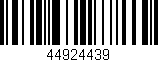 Código de barras (EAN, GTIN, SKU, ISBN): '44924439'