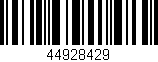 Código de barras (EAN, GTIN, SKU, ISBN): '44928429'