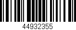 Código de barras (EAN, GTIN, SKU, ISBN): '44932355'
