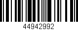 Código de barras (EAN, GTIN, SKU, ISBN): '44942992'