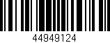 Código de barras (EAN, GTIN, SKU, ISBN): '44949124'