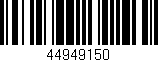 Código de barras (EAN, GTIN, SKU, ISBN): '44949150'