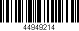 Código de barras (EAN, GTIN, SKU, ISBN): '44949214'