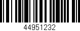 Código de barras (EAN, GTIN, SKU, ISBN): '44951232'