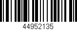 Código de barras (EAN, GTIN, SKU, ISBN): '44952135'