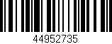 Código de barras (EAN, GTIN, SKU, ISBN): '44952735'