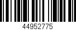 Código de barras (EAN, GTIN, SKU, ISBN): '44952775'