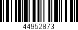 Código de barras (EAN, GTIN, SKU, ISBN): '44952873'