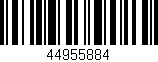 Código de barras (EAN, GTIN, SKU, ISBN): '44955884'