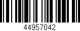 Código de barras (EAN, GTIN, SKU, ISBN): '44957042'