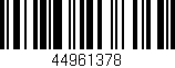 Código de barras (EAN, GTIN, SKU, ISBN): '44961378'