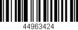 Código de barras (EAN, GTIN, SKU, ISBN): '44963424'