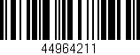 Código de barras (EAN, GTIN, SKU, ISBN): '44964211'