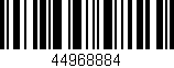 Código de barras (EAN, GTIN, SKU, ISBN): '44968884'