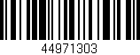 Código de barras (EAN, GTIN, SKU, ISBN): '44971303'