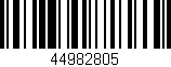 Código de barras (EAN, GTIN, SKU, ISBN): '44982805'