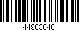 Código de barras (EAN, GTIN, SKU, ISBN): '44983040'