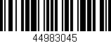 Código de barras (EAN, GTIN, SKU, ISBN): '44983045'