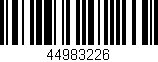 Código de barras (EAN, GTIN, SKU, ISBN): '44983226'