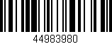 Código de barras (EAN, GTIN, SKU, ISBN): '44983980'