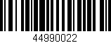 Código de barras (EAN, GTIN, SKU, ISBN): '44990022'