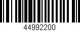 Código de barras (EAN, GTIN, SKU, ISBN): '44992200'