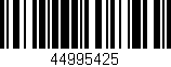 Código de barras (EAN, GTIN, SKU, ISBN): '44995425'