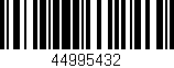 Código de barras (EAN, GTIN, SKU, ISBN): '44995432'