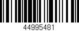 Código de barras (EAN, GTIN, SKU, ISBN): '44995481'