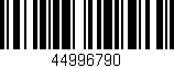 Código de barras (EAN, GTIN, SKU, ISBN): '44996790'