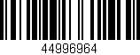 Código de barras (EAN, GTIN, SKU, ISBN): '44996964'