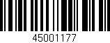 Código de barras (EAN, GTIN, SKU, ISBN): '45001177'