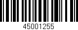Código de barras (EAN, GTIN, SKU, ISBN): '45001255'