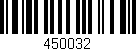 Código de barras (EAN, GTIN, SKU, ISBN): '450032'