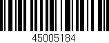 Código de barras (EAN, GTIN, SKU, ISBN): '45005184'