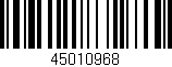 Código de barras (EAN, GTIN, SKU, ISBN): '45010968'