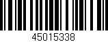 Código de barras (EAN, GTIN, SKU, ISBN): '45015338'