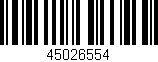 Código de barras (EAN, GTIN, SKU, ISBN): '45026554'