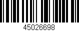 Código de barras (EAN, GTIN, SKU, ISBN): '45026698'