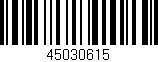 Código de barras (EAN, GTIN, SKU, ISBN): '45030615'