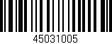 Código de barras (EAN, GTIN, SKU, ISBN): '45031005'
