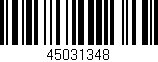 Código de barras (EAN, GTIN, SKU, ISBN): '45031348'