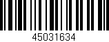 Código de barras (EAN, GTIN, SKU, ISBN): '45031634'
