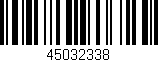Código de barras (EAN, GTIN, SKU, ISBN): '45032338'