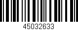 Código de barras (EAN, GTIN, SKU, ISBN): '45032633'