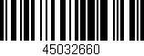 Código de barras (EAN, GTIN, SKU, ISBN): '45032660'