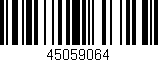 Código de barras (EAN, GTIN, SKU, ISBN): '45059064'